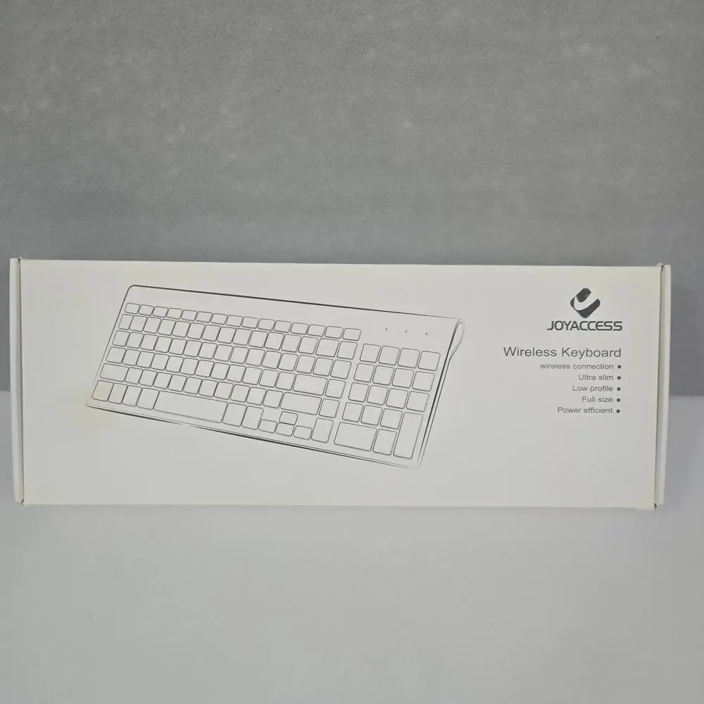 JoyAccess Slim Wireless JKB2B Keyboard & Mouse Combo - Aqua w/White Keys